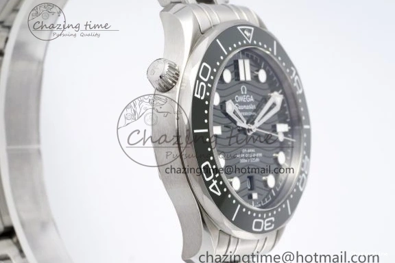 0322 Seamaster Diver 300M ZF 1:1 Best Edition Green Ceramic Green Dial on SS Bracelet A BestValue 7825